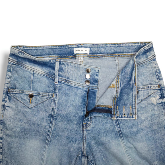 EUC Lane Bryant Flex Magic Waistband High Rise Jegging Sz. 22x29 Acid Wash Blue - Picture 4 of 9